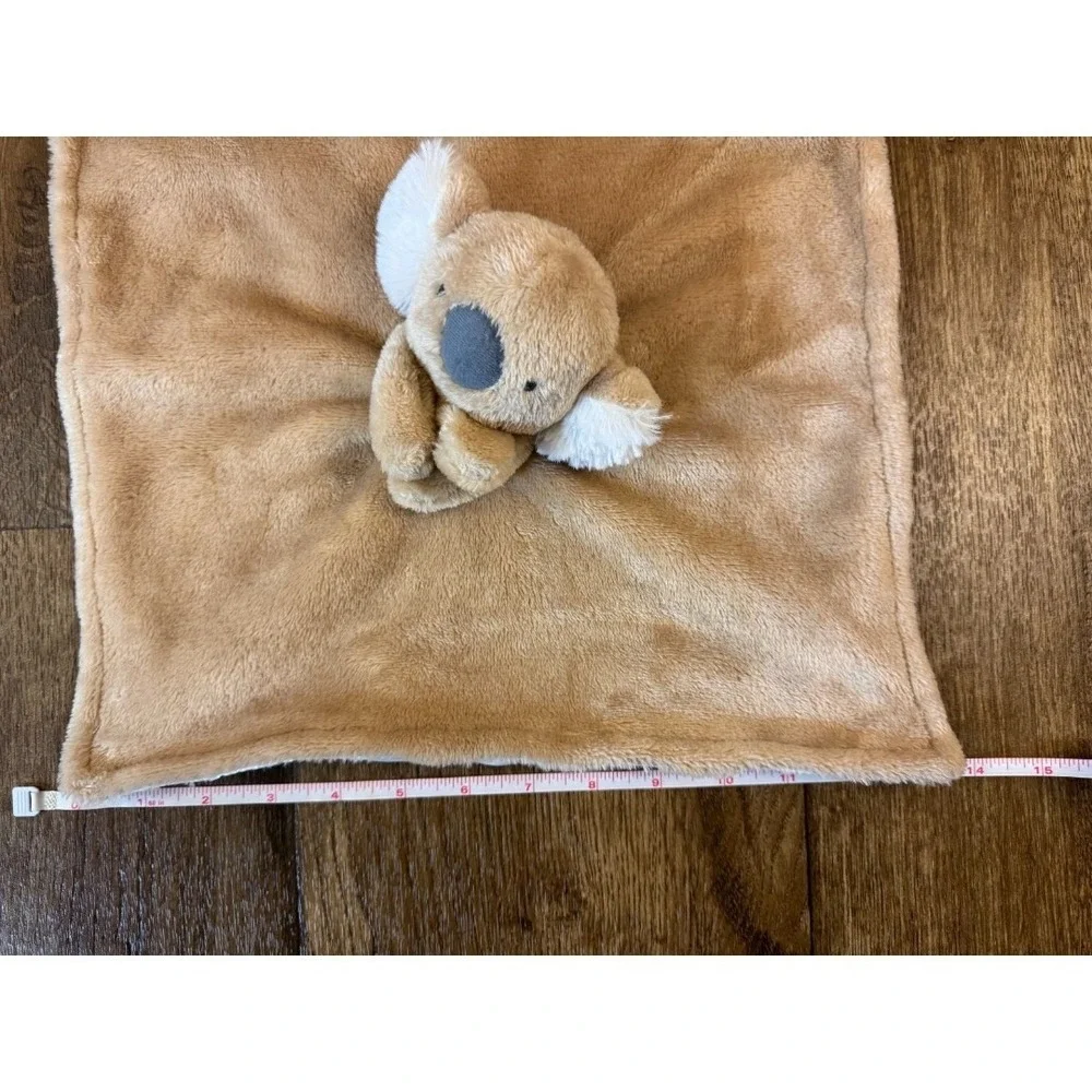 Carter's Child of Mine Koala Bear Baby Lovey Security Blanket‎ Tan Satin